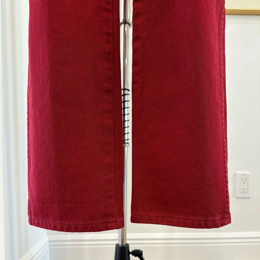 Vintage Wrangler Straight Leg Jeans in Deep Red - Picture 10 of 16